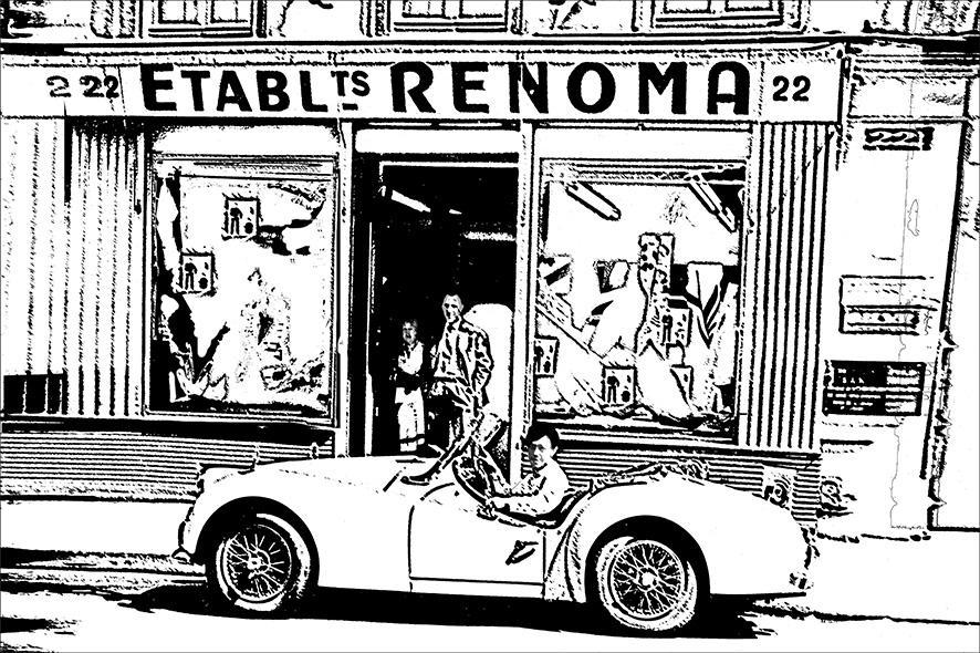 نقاشی فروشگاه رنوما در سال 1958